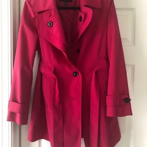 London Fog Trench Coat - Hot Pink Size PL